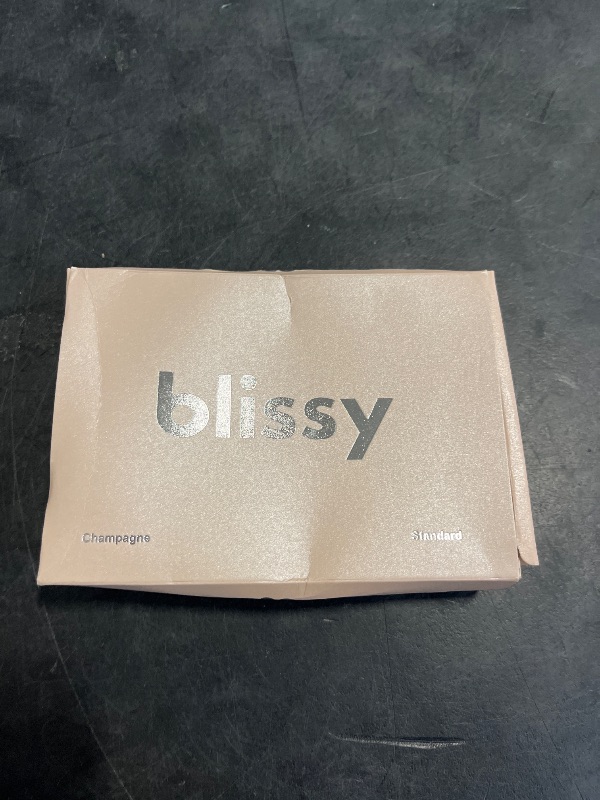Photo 1 of Blissy Silk Pillowcase - 100% Pure Mulberry Silk - 22 Momme 6A High-Grade Fibers - Silk Pillow Cover for Hair & Skin - Regular, Queen & King with Hidden Zipper (Standard, Champagne)