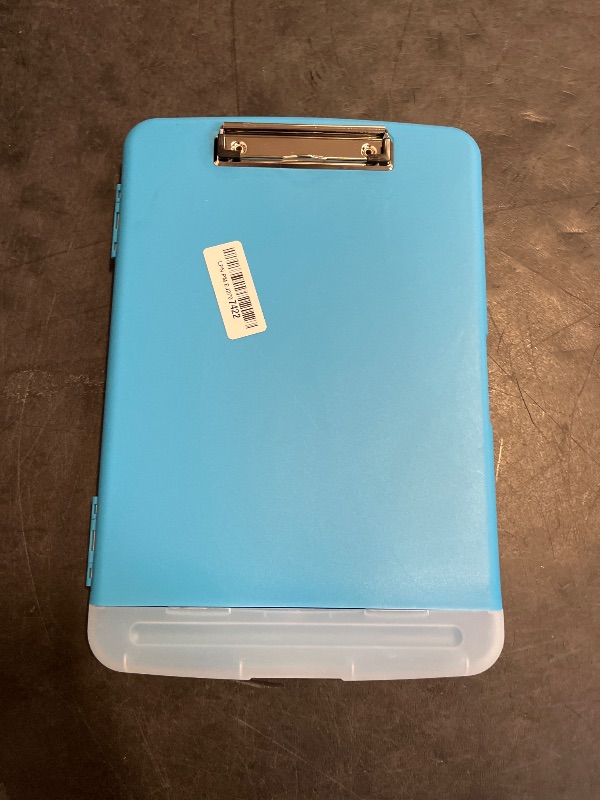 Photo 1 of Blue Clipboard with Storage Heavy Duty,TFDLCG zm Clip Boards 8.5x11 with Pen Holder, High Capacity Nursing Clipboard Case,Side Opening,A4 Letter Size for Office, School and Home