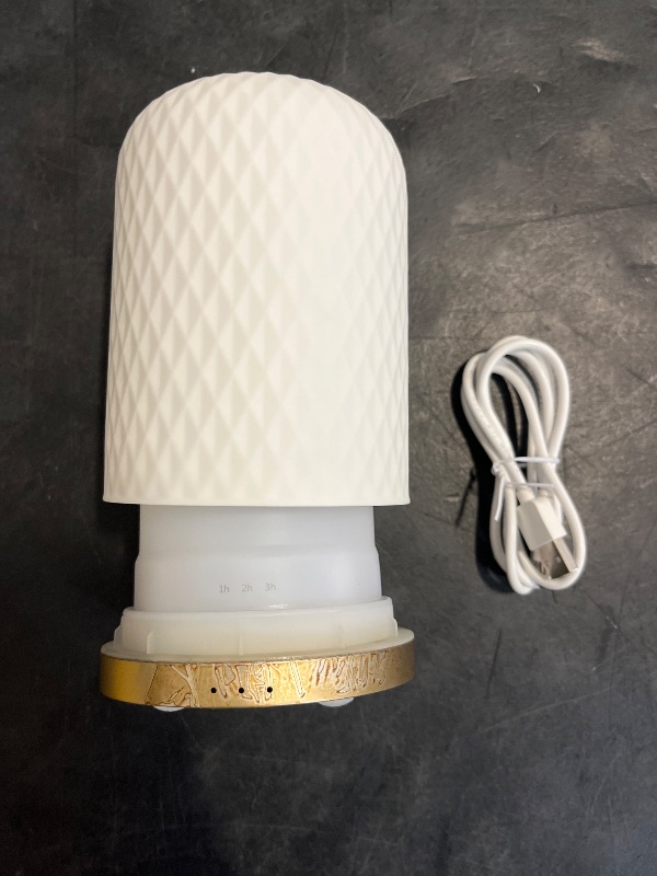 Photo 1 of Essential Oil Diffuser,110ML Diffusers for Essential Oils Large Room, Ceramic Diffusers USB Powered Decorative Ultrasonic Defuzzer, Ideal for Aesthetic Home,Dorm Décor, Yoga,White
