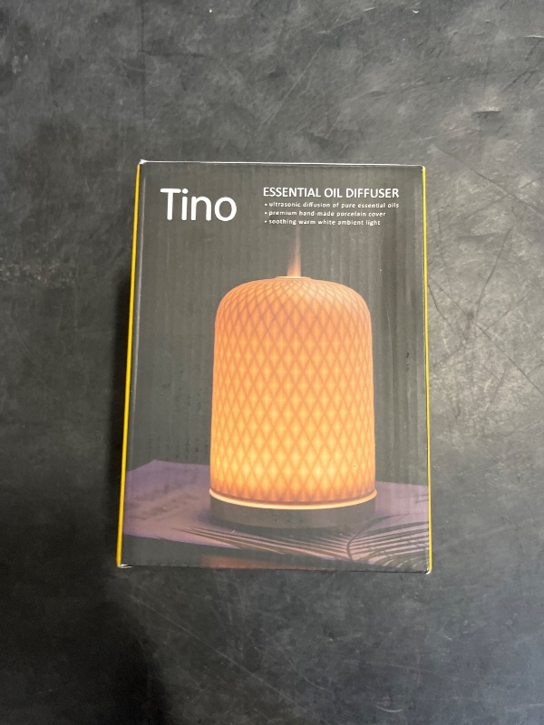 Photo 1 of Essential Oil Diffuser,110ML Diffusers for Essential Oils Large Room, Ceramic Diffusers USB Powered Decorative Ultrasonic Defuzzer, Ideal for Aesthetic Home,Dorm Décor, Yoga,White
