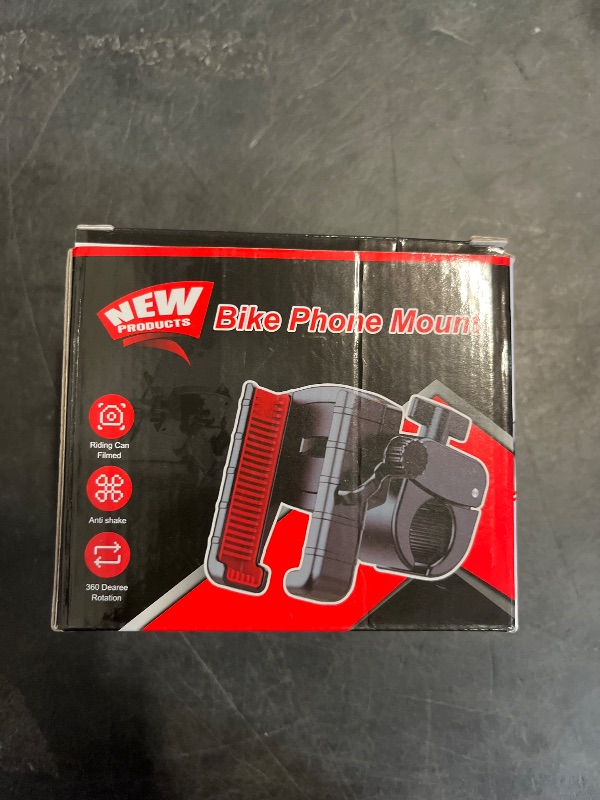 Photo 1 of Bike Phone Mount Holder, [Camera Friendly] Motorcycle Phone Mount for Electric Scooter, Mountain, Dirt Bike and Motorcycle - 360° Rotate Suitable for iPhone & Android Smartphones from 4.5-7.0 inches