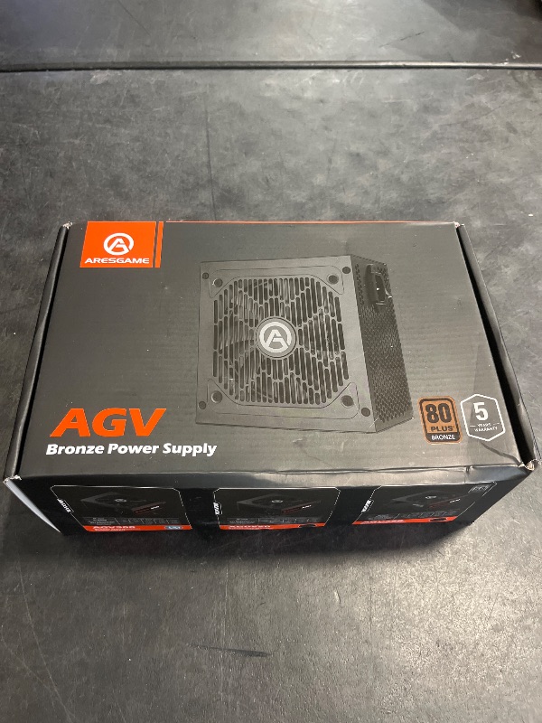 Photo 1 of ARESGAME AGV Series 500W Power Supply, 80 Plus Bronze Certified, Non Modular Power Supply, 5 Year Warranty