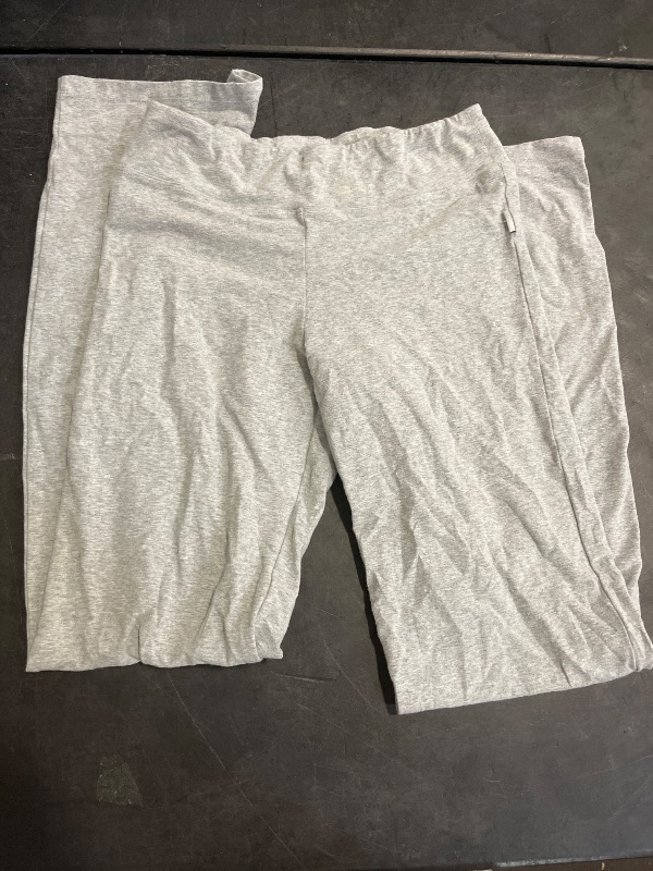 Photo 1 of (M) BUBBLELIME 29"/31"/33"/35" 4 Styles Women's Inner Pocket Bootcut Yoga Pants - Basic Cotton_HeatherGray M-35 Inseam