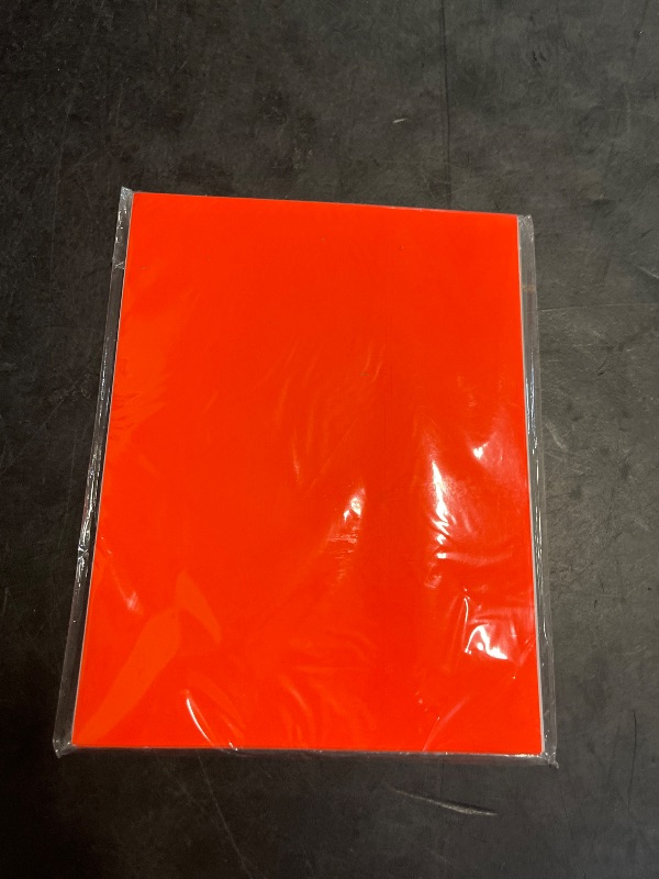 Photo 1 of Fluorescent Address Labels - 1" x 2-5/8" - 30 Per Sheet - Bright Neon Color Mailing Stickers for High Visibility - Inkjet/Laser (Red, 750 Labels)