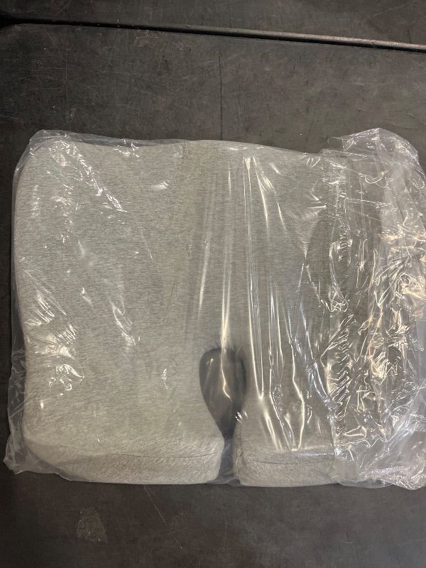 Photo 1 of C CUSHION LAB Patented Pressure Relief Seat Cushion for Long Sitting Hours on Office/Home Chair, Car, Wheelchair - Extra-Dense Memory Foam for Hip, Tailbone, Coccyx, Sciatica - Light Grey