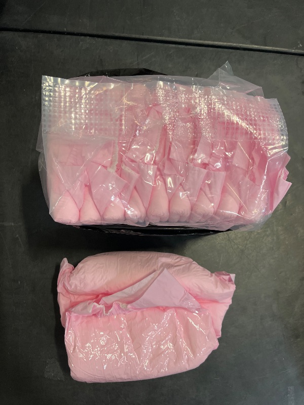 Photo 1 of (M) CutiePlusU Disposable Adult Diaper Heavy Absorption Dry Surface Adult Diapers All Night- Pink 10 Pieces (Medium 28"-38")