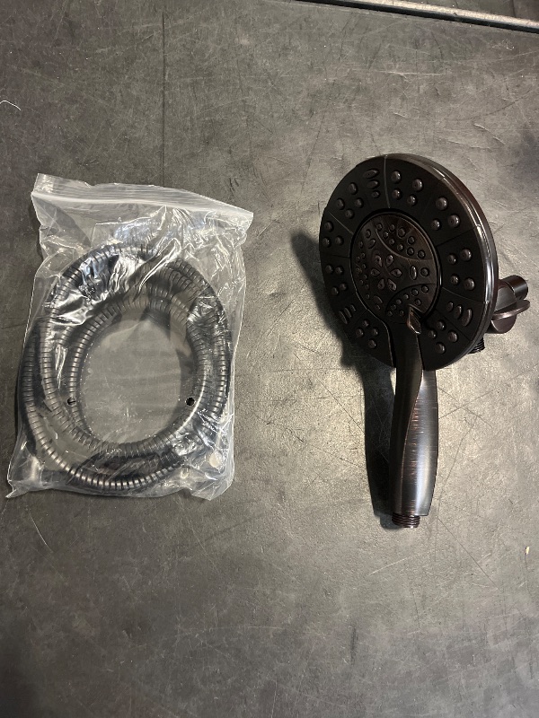 Photo 1 of Delta Faucet 4-Spray In2ition Dual Shower Head with Handheld Spray, Oil Rubbed Bronze Shower Head with Hose, Showerheads & Handheld Showers, Handheld Shower Heads, Venetian Bronze 58499-RB