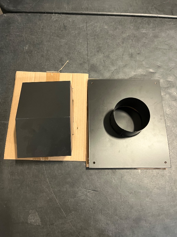 Photo 1 of Removable Roof Vents, Hon&Guan 4 Inch Roof Dryer Vent for Houses, Galvanized Steel 4 Inch Exhaust Vent for Ventilation System-with Damper, Black.