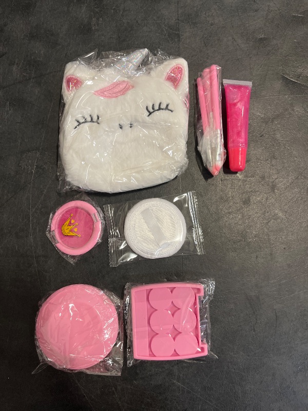 Photo 1 of ULOVEME Kids Washable Makeup Kit for Girls 4-6 with Small Coin Purse(5.5x5.25in) - Real, Non Toxic Make Up Toy Gift- Umicorn Gift Set (White Umicorn v2)