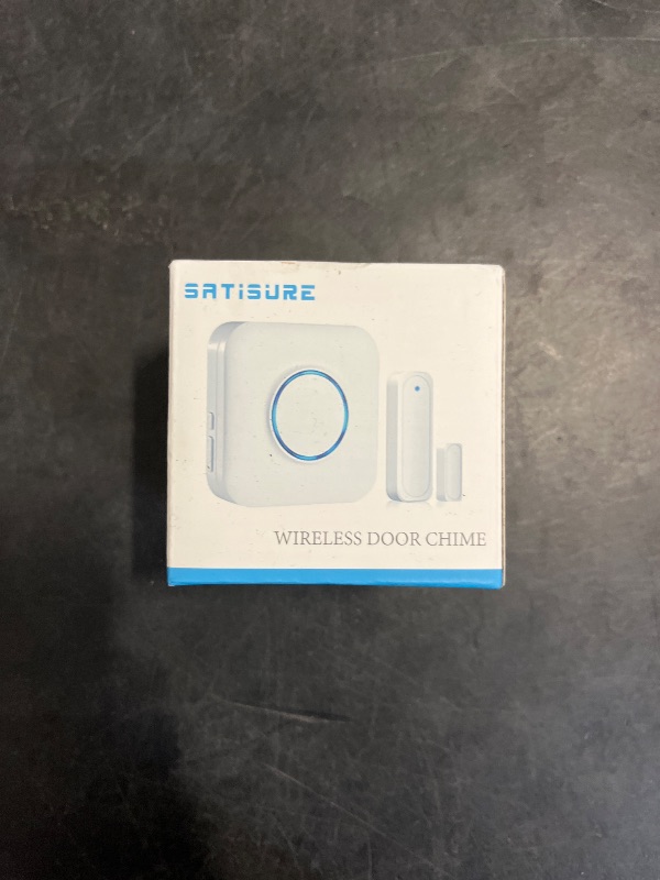 Photo 1 of Door Chime, Satisure Wireless Door Open Contact Sensor Alarm Chime with 600 FT Range 58 Chimes 5 Volume Levels LED Indicators, Door Ringer Alert for Business/Store/Home/Office When Entering