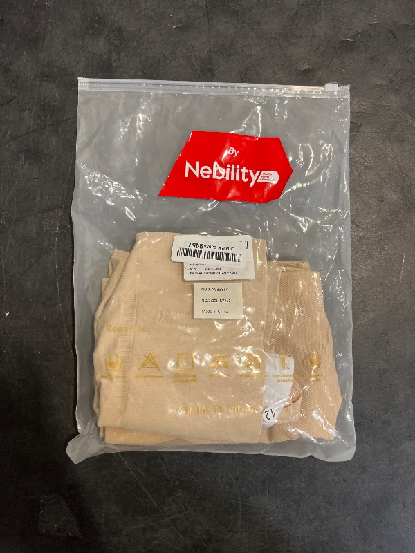 Photo 1 of (L) Nebility 2 Piece Tummy Control Shapewear Butt Lifting Underwear Seamless Panties for Women Under Dress Faja Body Shaper (Beige/Beige,Large)