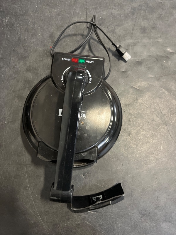 Photo 1 of FineMade Compact Roti Maker, 8'' Electric Tortilla Maker Machine, Maquina Para Hacer Tortillas, Electric Tortilla Press, Prensa Para Tortillas, Crepe Maker, Recipe Included, Black