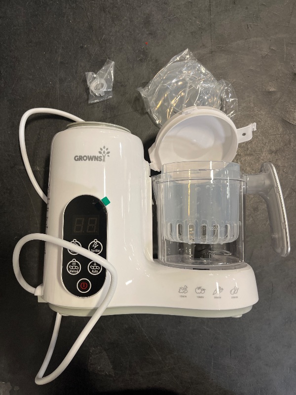Photo 1 of GROWNSY Baby Food Maker with Steam Basket, One Step Baby Food Processor Steamer Puree Blender Grinder Mills Machine, Auto Cooking Grinding and Sterili-zing for Healthy Homemade Baby Food, BPA-Free