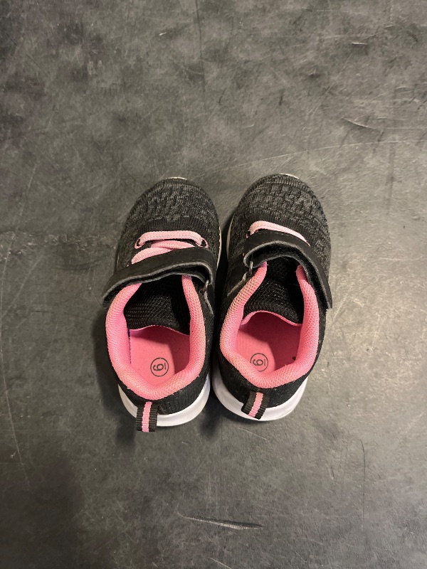 Photo 1 of 6T - COODO Toddler/Little Kid Boys Girls Shoes Running Sports Sneakers (6 Toddler,Black/Pink)