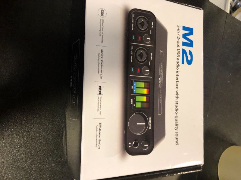 Photo 1 of MOTU M2 2x2 USB-C Audio Interface