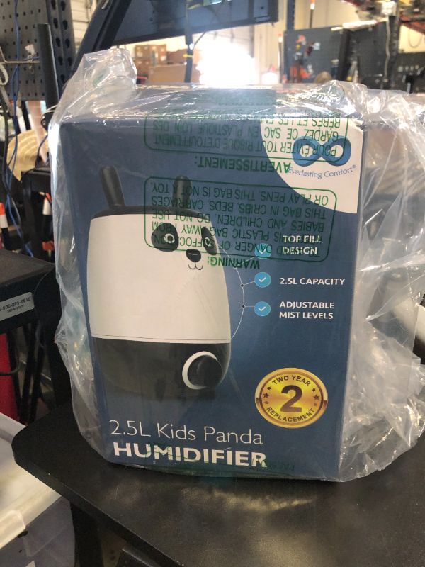 Photo 1 of Everlasting Comfort Panda Baby Humidifier, 2.5L Top Fill Whisper Quiet Humidifier for Baby Nursery & Kids Bedroom, Easy Clean & Fill, 20 Hour Run Time