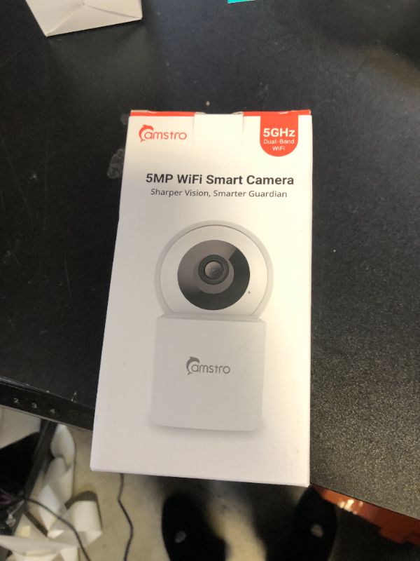Photo 1 of CAMSTRO 3K Security Camera Indoor,360° WiFi Camera for Home Security,Pan/Tilt,2.4/5 GHz Pet/dog/baby Camera with phone app,Night Vision, 2-Way Audio, 24/7,SD/Cloud Storage,Works with Alexa&Google Home