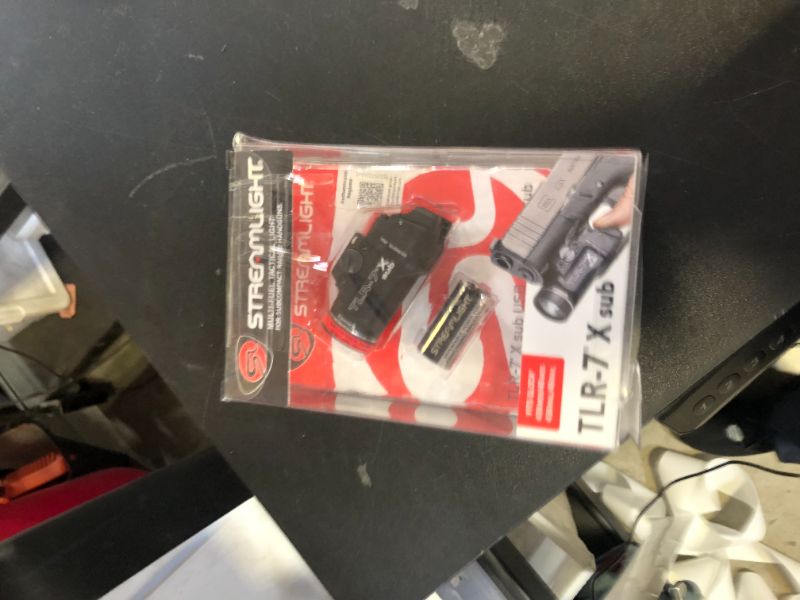 Photo 1 of Streamlight 69407 TLR-7 X sub 500-Lumen 5000-Candela Weapon Light Designed Exclusively and Solely for 1913 Short, Includes Mounting Kit, Key, and Multi-Tool, Black
