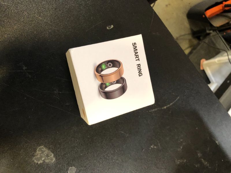 Photo 1 of VBAOFOO Smart Ring for Men & Women, Health Tracker Fitness Ring with Heart Rate, Blood Oxygen, Sleep Tracker, Step Counter and IP68 Waterproof & Long Endurance, No APP Subscription (Gold,8#)