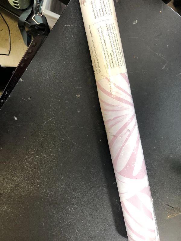 Photo 1 of Hopepak Pink Wallpaper Peel and Stick Removable Self Adhesive Wall Paper for Bedroom Bathroom Modern Geometric Pink and White Contact Paper for Cabinets Walls Decor Vinyl Rolls 17.3''x197''
