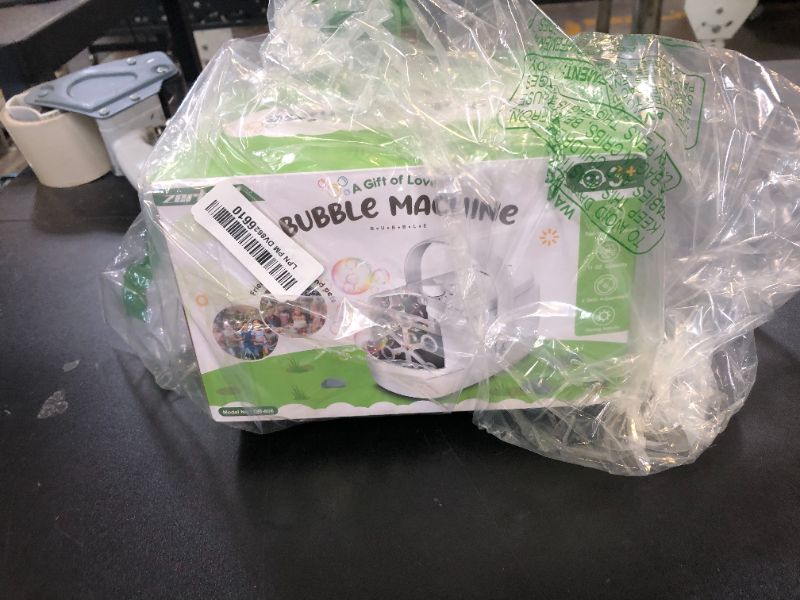 Photo 1 of Bubble Machine Durable Automatic Bubble Blower, 18000+ Big Bubbles Per Minute Bubbles for Kids Toddlers Bubble Maker Operated by Plugin or Batteries Bubble Toys for Indoor Outdoor Birthday Party