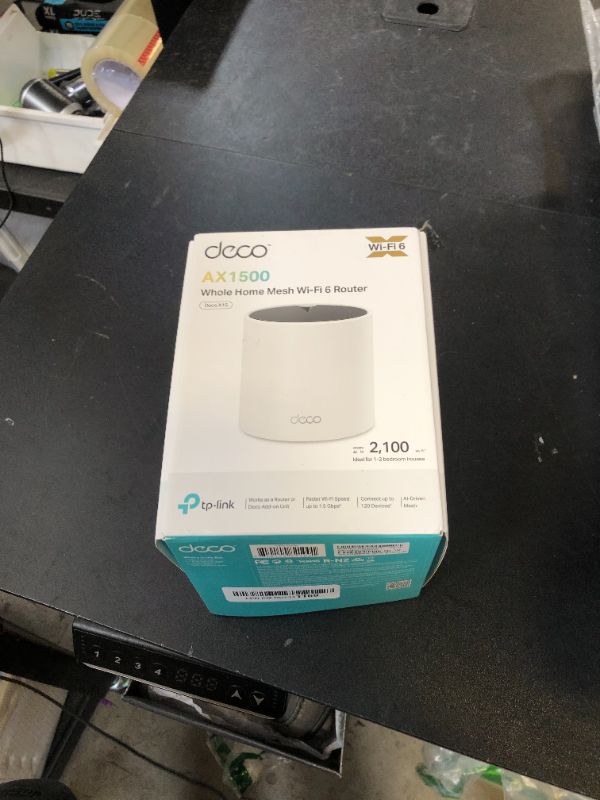 Photo 1 of TP-Link Dual-Band AX1500 WiFi 6 Mesh Wi-Fi System (Deco X15) | Replaces Routers and Extenders | Covers up to 2,100 sq.ft. | 2 Gigabit ports per unit, supports Ethernet Backhaul | 2024 Release (1-Pack)
