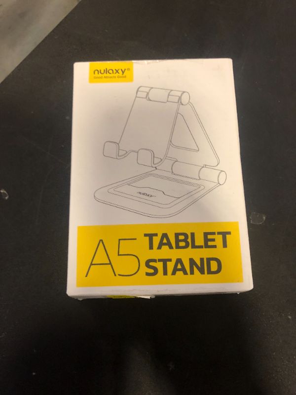 Photo 1 of Nulaxy Dual Foldable iPad Stand, Fully Adjustable Desktop Tablet Holder, iPad Accessories for Office Compatible with 4-14" Mobile Devices iPad Pro/Air/Mini, iphone ProMax/Plus, Nintendo Switch, Silver