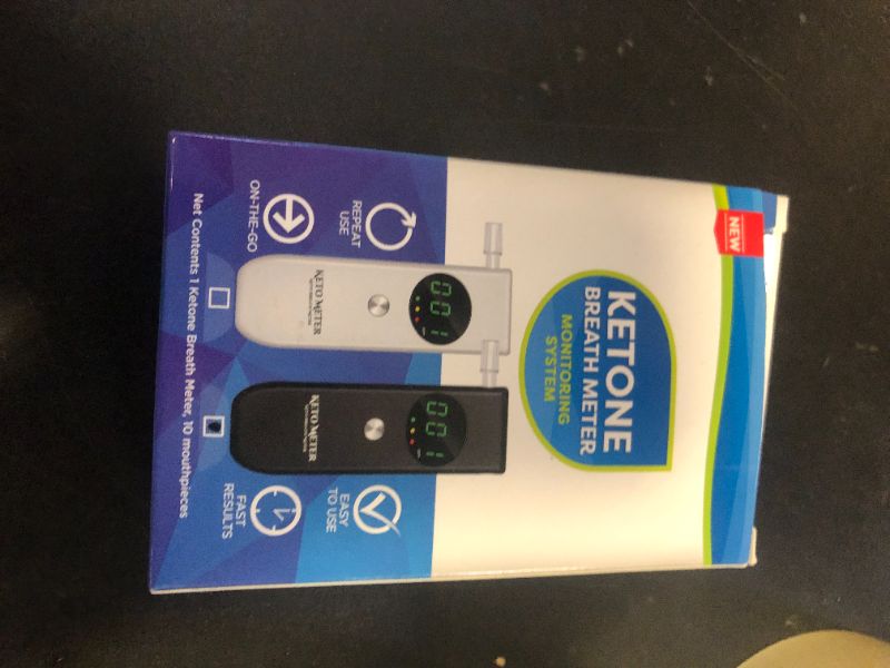 Photo 1 of Professional Ketone Breath Analyzer Portable Ketone Breath Tester for Ketosis Testing – Advanced Breath Ketone Meter with 10 Replaceable Mouthpieces, Perfect for Keto Dieters and Fitness Enthusiasts