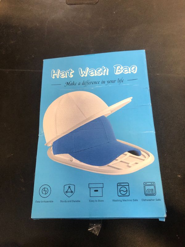 Photo 1 of Hat Washer Cage Hat Cleaner for Baseball Caps Fit for Adults and Kids Hats, White