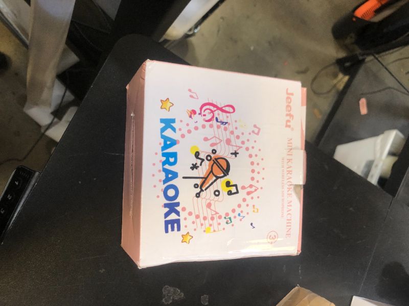 Photo 1 of Jeefu Karaoke Machine for Kids, Toys for 3-12 Years Old Girls Gifts, Kids Karaoke Microphone Machine Toy, Best Fun Christmas Birthday Gifts for 5 6 7 8 9 10 11 Years Teens Girl Boys Beige 2 Mic
