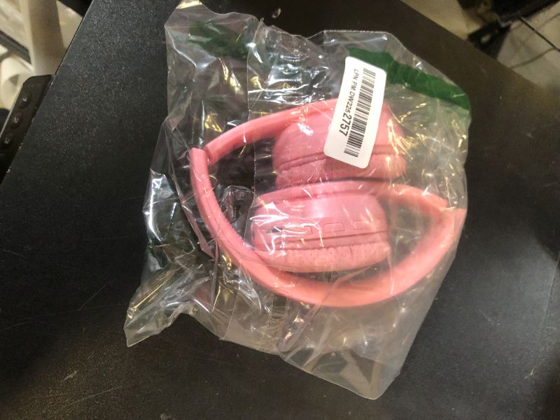 Photo 1 of Mokata Kids Headphones Bluetooth 5.3 60H Play Time Wireless Kids Volume Limited 85 /110dB Over Ear Foldable Protection Headset with Mic AUX 3.5mm for Boys Girls Child School Pad Tablet Pink
