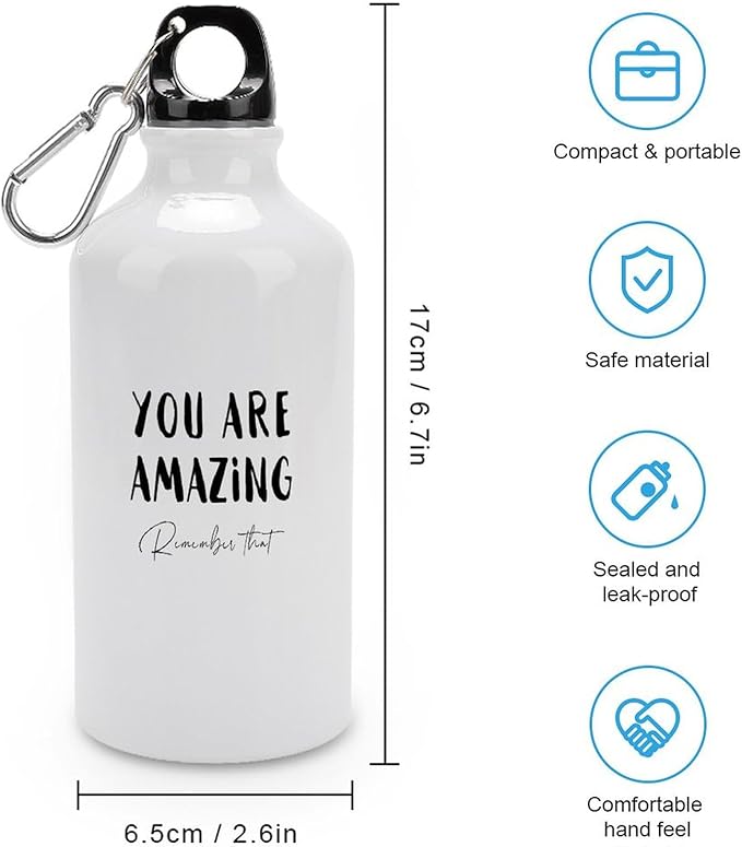Photo 1 of You Are Amazing Remember That Portable Sport Water Bottles with Saying Quotes