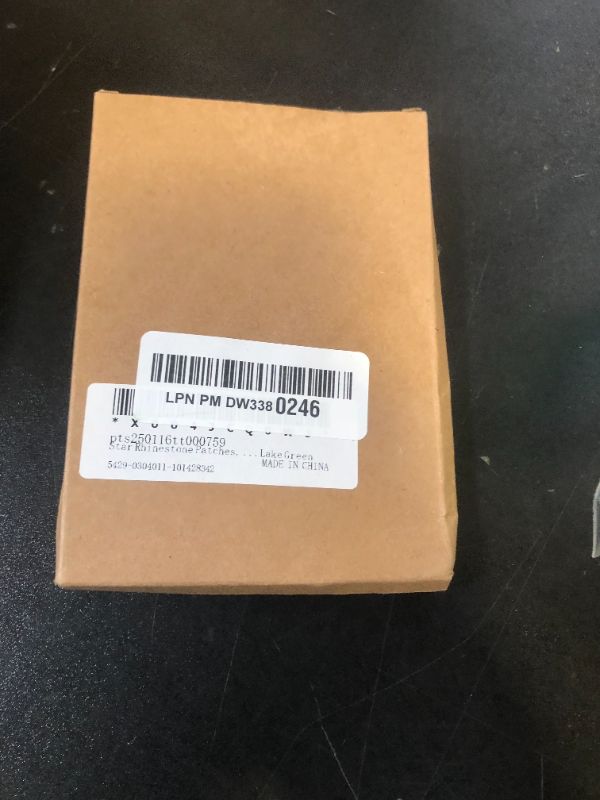 Photo 1 of PATIKIL Star Rhinestone Patches, 4 Pcs Star Shape Iron on Applique Patches Rhinestone Applique Glitter Crystal Patches with Gold Tassel for Shoes Clothes Pants Bags, Lake Green