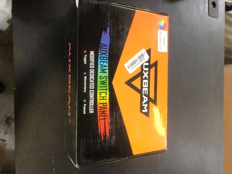 Photo 1 of Auxbeam 8 Gang Switch Panel RA80 Auto-Dimmable RGB Switch Panel w/Momentary Toggle Pulsed, 12V-24V Automotive Aluminum Switch Panel for Truck Offroad Car Boat Waterproof, 2 Years Warranty