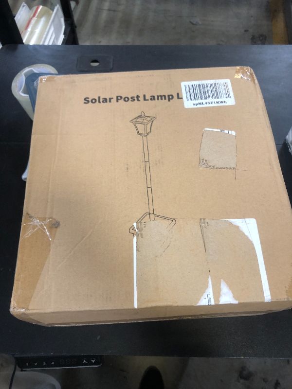 Photo 1 of 72" Solar Outdoor Light with Planter,Waterproof Solar Post Lamp Ligts, Garden Lights for Backyard, Pathway, Patio,Lawn, Driveway Decor