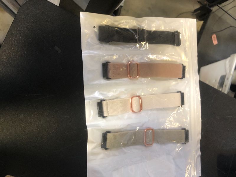 Photo 1 of Lerobo 5 Pack Stretchy Bands Compatible with Samsung Galaxy Watch 7 6 5 4 FE Band 40mm 44mm 45mm/Watch 6 4 Classic 4 42mm 46mm 43mm 47mm/Active 2,20mm Soft Nylon Solo Loop Band Elastic Strap