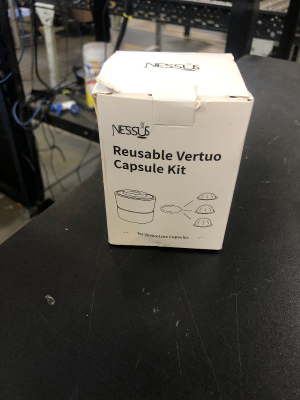 Photo 1 of Reusable Pods Kit for Nespresso Vertuo, Refillable Vertuo Coffee Pods Espresso Accessories with 100 pcs Foil Seals Lids, Holder and Brush for Nespresso Vertuo Plus Next Capsule Machine