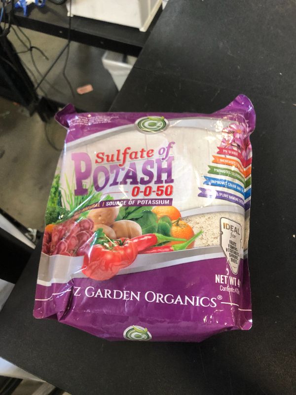 Photo 1 of Organic Sulfate of Potash 0-0-50 Fertilizer Made in USA - Water Soluble SOP Potassium Plant Food for Plants & Flower Gardens - Low Chlorine Fertilizer. Enhances Color & Taste! OMRI Listed