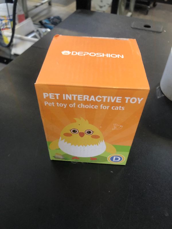 Photo 1 of Deposhion Cat Toys, Flapping Bird Pet Toy, Lifelike Bird Chirp, Rechargeable Touch Activated Plush Kitten Toy Interactive Exercise Catnip Toy