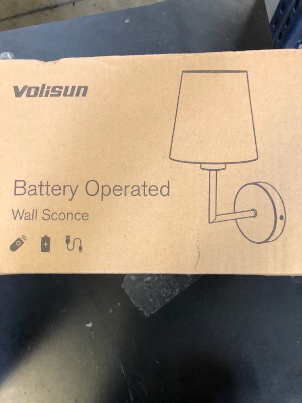 Photo 1 of VOLISUN Battery Operated Wall Sconce Set of Two,Black Wireless Sconces with Romote and Rechargeable Bulbs,9 Colors Indoor Wireless Wall Lights for Bedroom Living Room Hallway