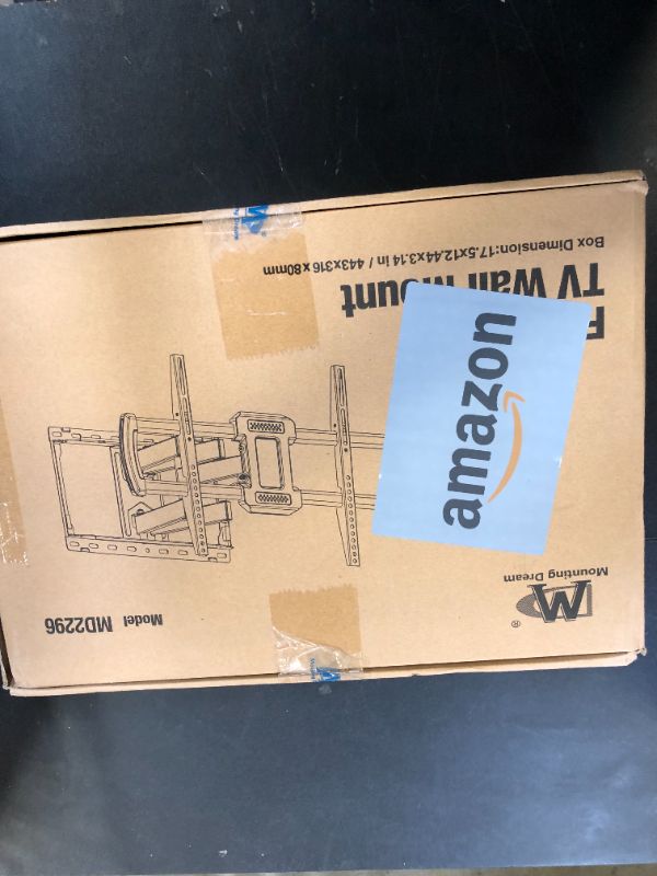 Photo 1 of Mounting Dream TV Wall Mount, UL Listed Full Motion Mount Bracket for 42-84 Inch Flat Screen TVs, Swivel Articulating Dual Arms, Max VESA 600x400mm, 100 LBS Loading, Fits 16 Inches Wood Studs, MD2296
