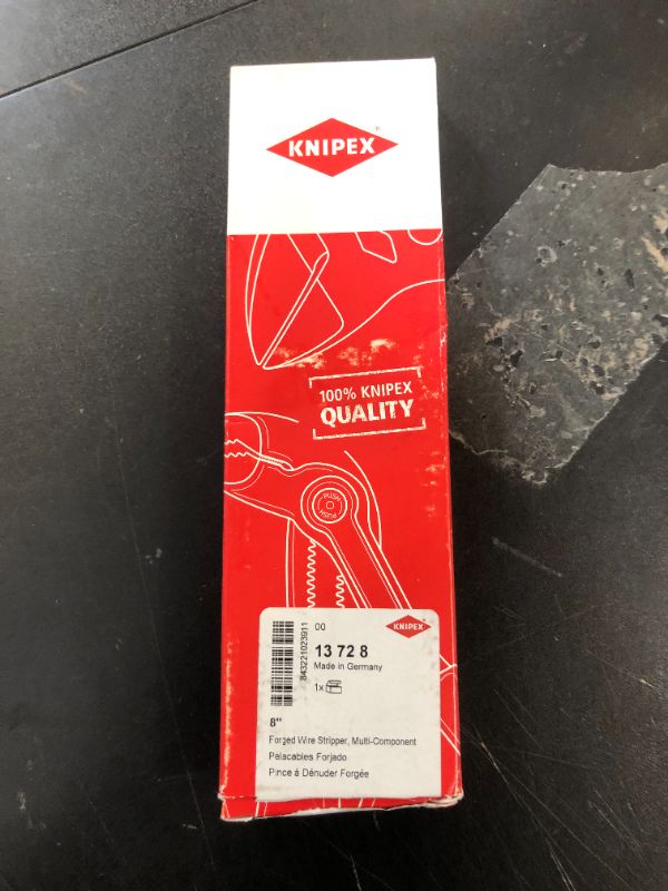Photo 1 of KNIPEX Tools 13 72 8 Forged Wire Stripper, 8-Inch