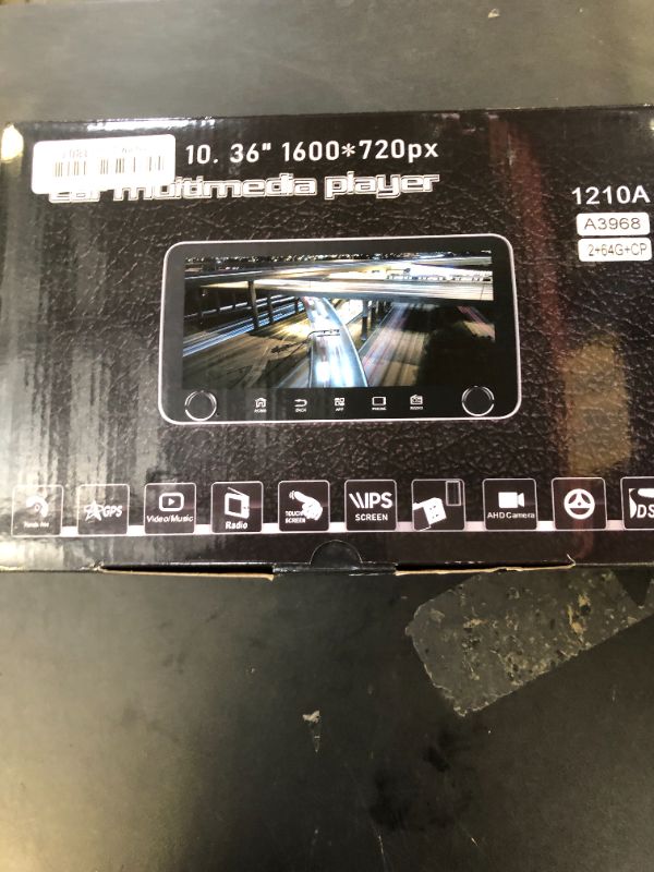 Photo 1 of [2G+64G] 10.36 inch Android Single Din Car Stereo, 10 inch Touch Screen Radio with Wireless Carplay/Android Auto/EQ Audio/SWC/Bluetooth/WiFi/FM RDS Radio