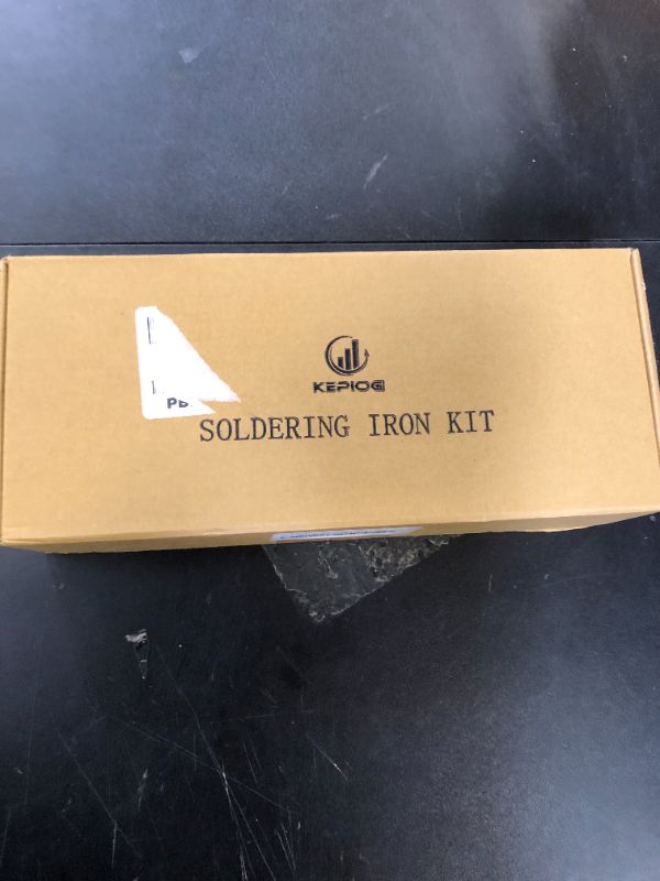Photo 1 of KEPIOG Soldering Iron Kit, 80W Electric Solder iron, Adjustable Temperature (180°C- 500°C?, With Multimeter, Magnifier Welding Helping Hand, Heat shrink tubing, Solder Wire, Desoldering pump.