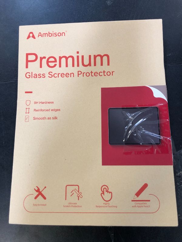 Photo 1 of Ambison[1 Pack Matte Glass Screen Protector Compatible with iPad Pro 11/iPad Air 5/Air 4th Generation, Anti Glare&Fingerprint/Smooth as Silk/Tempered Glass Scratch-Resistant