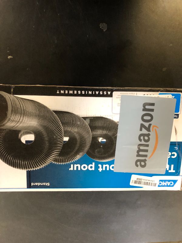 Photo 1 of Camco 20-Foot Camper/RV Sewer Hose | Designed to Work with Trailer Sewer Fittings, Threaded Fittings, and Slip Fittings | 3-Inch Diameter Opening (39611)