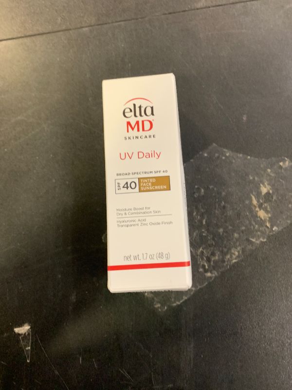 Photo 1 of EltaMD UV Daily Tinted SPF 40 Face Sunscreen Moisturizer with Zinc Oxide, Tinted Daily Face Moisturizer with SPF, Sunscreen for Dry Skin,1.7 oz Pump