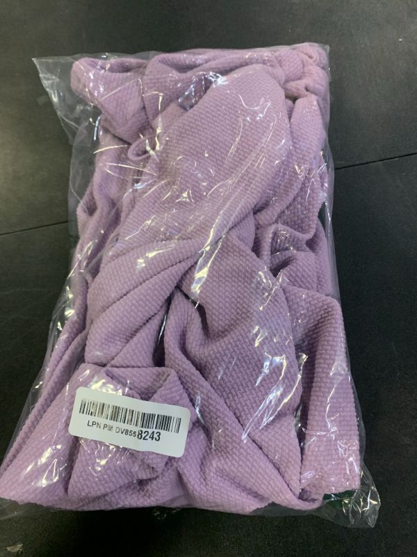 Photo 1 of Floerns Girl's Long Sleeve Drawstring Ruched Knot Side Stretchy Fitted Bodycon Pencil Dress Mauve Purple 9Y