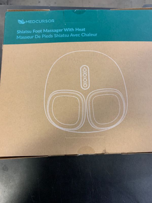 Photo 1 of Medcursor Foot Massager Machine with Heat, Delivers Relief for Tired Muscles & Plantar, Deep Kneading Therapy, Multi-Level Settings for Home, Office Use, Size up to 13", FSA HSA Eligible
