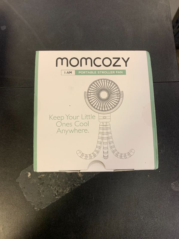 Photo 1 of Momcozy 8000mAh Portable Stroller Fan, 27H Ultra-long Battery Life Detachable 4 Speed 360°Rotate LED Night Light with 2 Modes, USB Rechargeable Handheld Cooling Fan for Travel/Car Seat/Bedroom